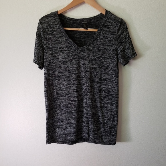 V neck tee t shirt gray s forever 21 - Picture 5 of 5